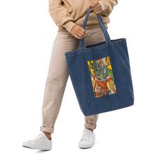 Load image into Gallery viewer, Blue Audrey Organic denim tote bag