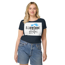 Load image into Gallery viewer, Barefoot Artes Logo Women’s basic organic t-shirt
