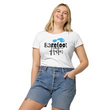 Load image into Gallery viewer, Barefoot Artes Logo Women’s basic organic t-shirt