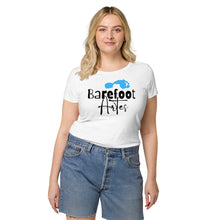 Load image into Gallery viewer, Barefoot Artes Logo Women’s basic organic t-shirt