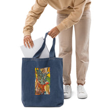 Load image into Gallery viewer, Blue Audrey Organic denim tote bag
