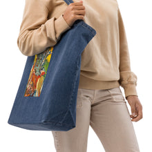 Load image into Gallery viewer, Blue Audrey Organic denim tote bag
