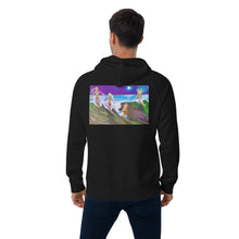 Load image into Gallery viewer, Barefoot Artes Logo Unisex eco raglan hoodie
