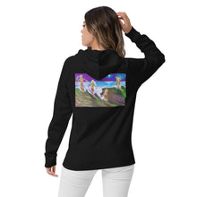 Load image into Gallery viewer, Wahine Surf Team Unisex eco raglan hoodie

