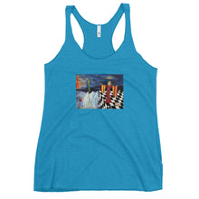 Load image into Gallery viewer, Peyote Chess and The Red Queen Women&#39;s Racerback Tank
